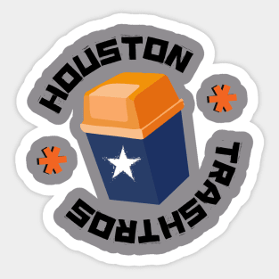 houston trashtros asterisks Sticker